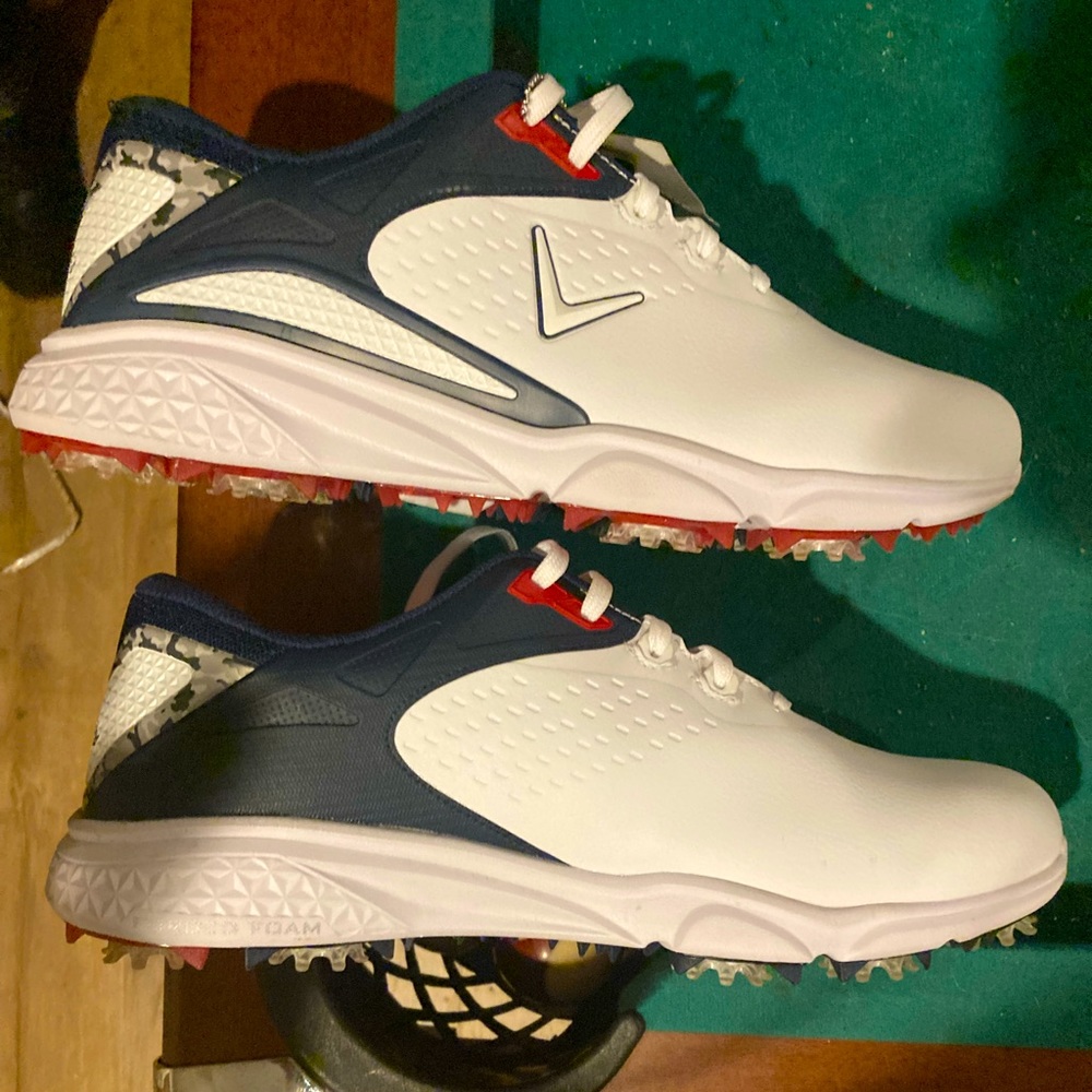 Calloway golf shoes10 red white and blue
